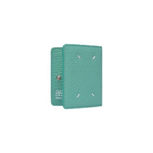 Maison Margiela Four Stitches Pocket Card Holder Vert D'eau