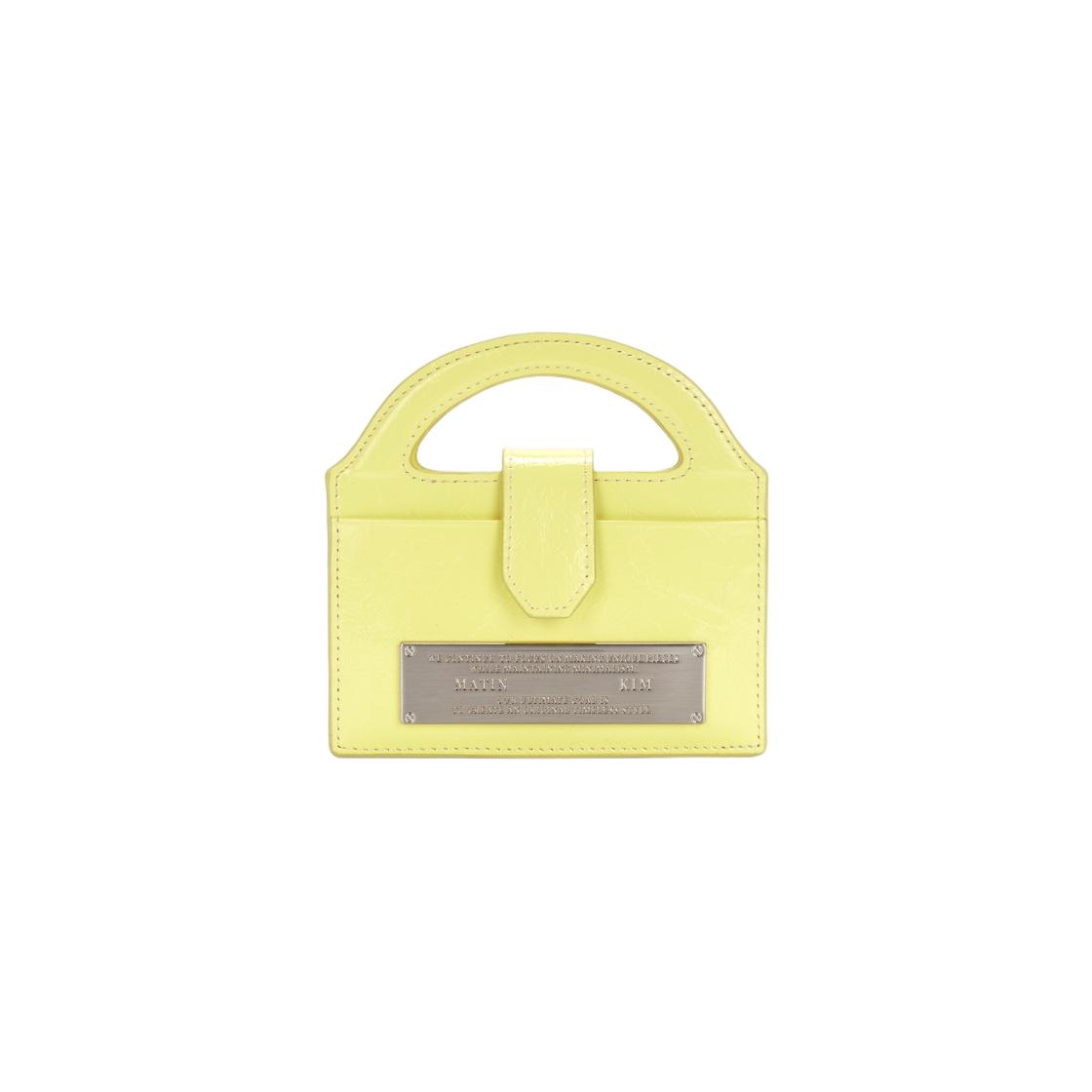 ●MATIN KIM●HANDLE ACCORDION CHAIN WALLET IN YELLOW 마뗑킴 핸들 아코디언 체인 지갑 라이트 옐로우 | Matin Kim | KREAM