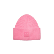 Acne Studios Large Face Logo Beanie Bubble Pink