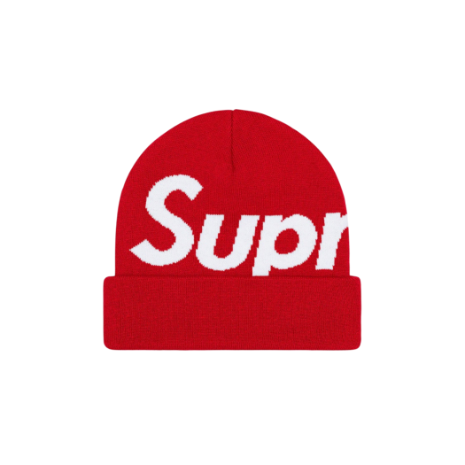 Supreme Big Logo Beanie Red - 23FW