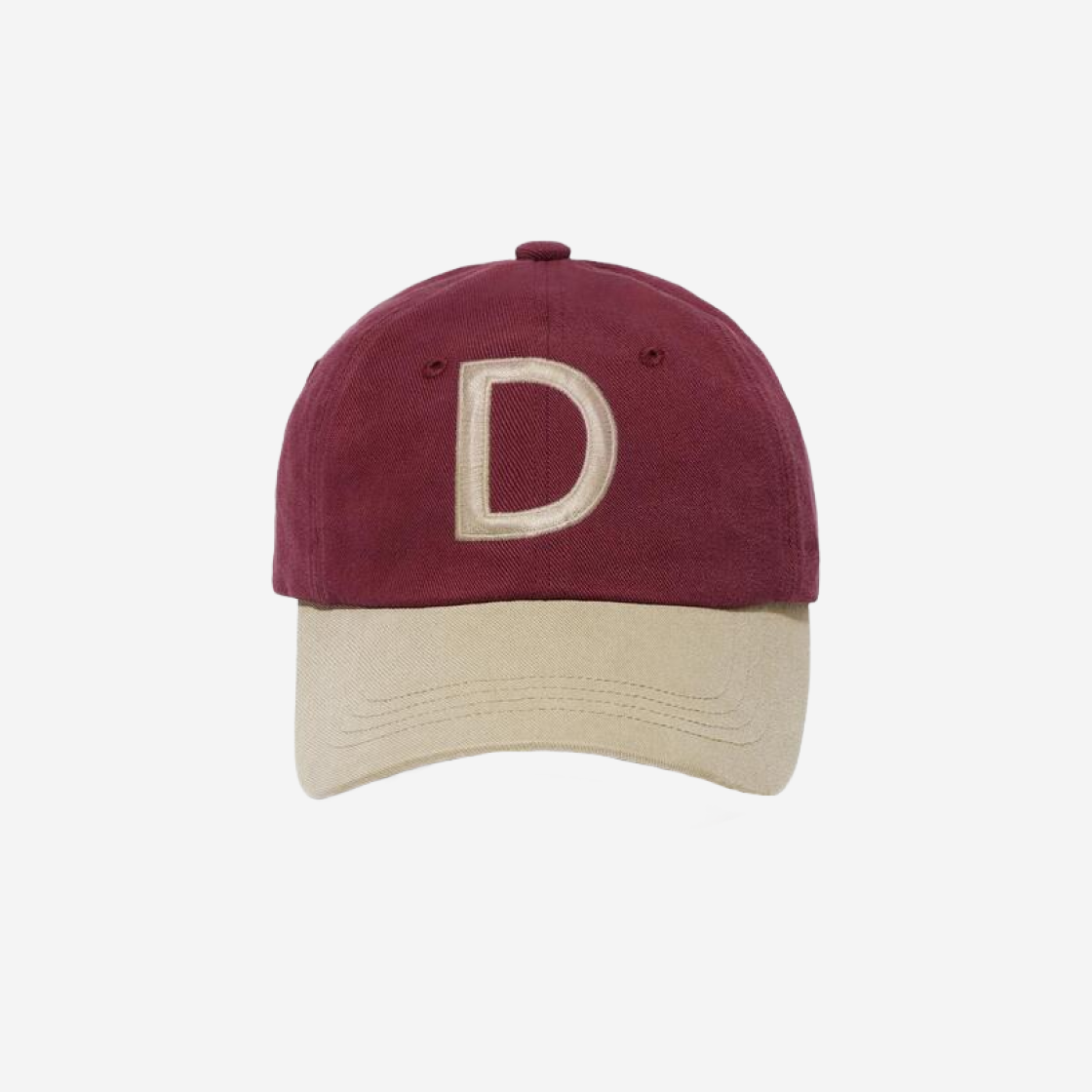 다이닛 D 컬러 블록 캡 버건디(Deinet D Color Block Cap in Burgundy)