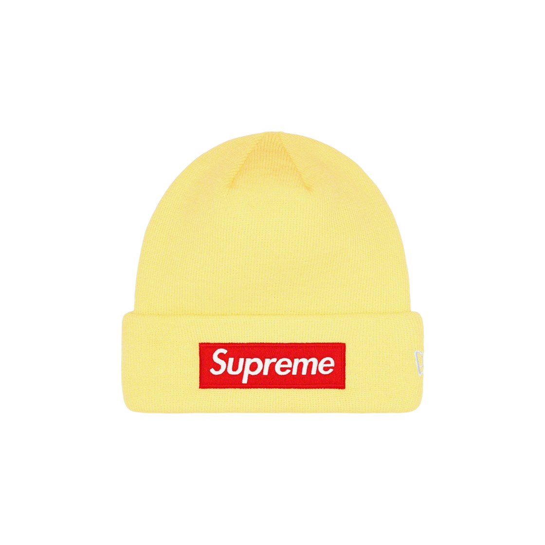 슈프림 뉴에라 박스로고 비니 페일 옐로우 - 22FW | Supreme | KREAM