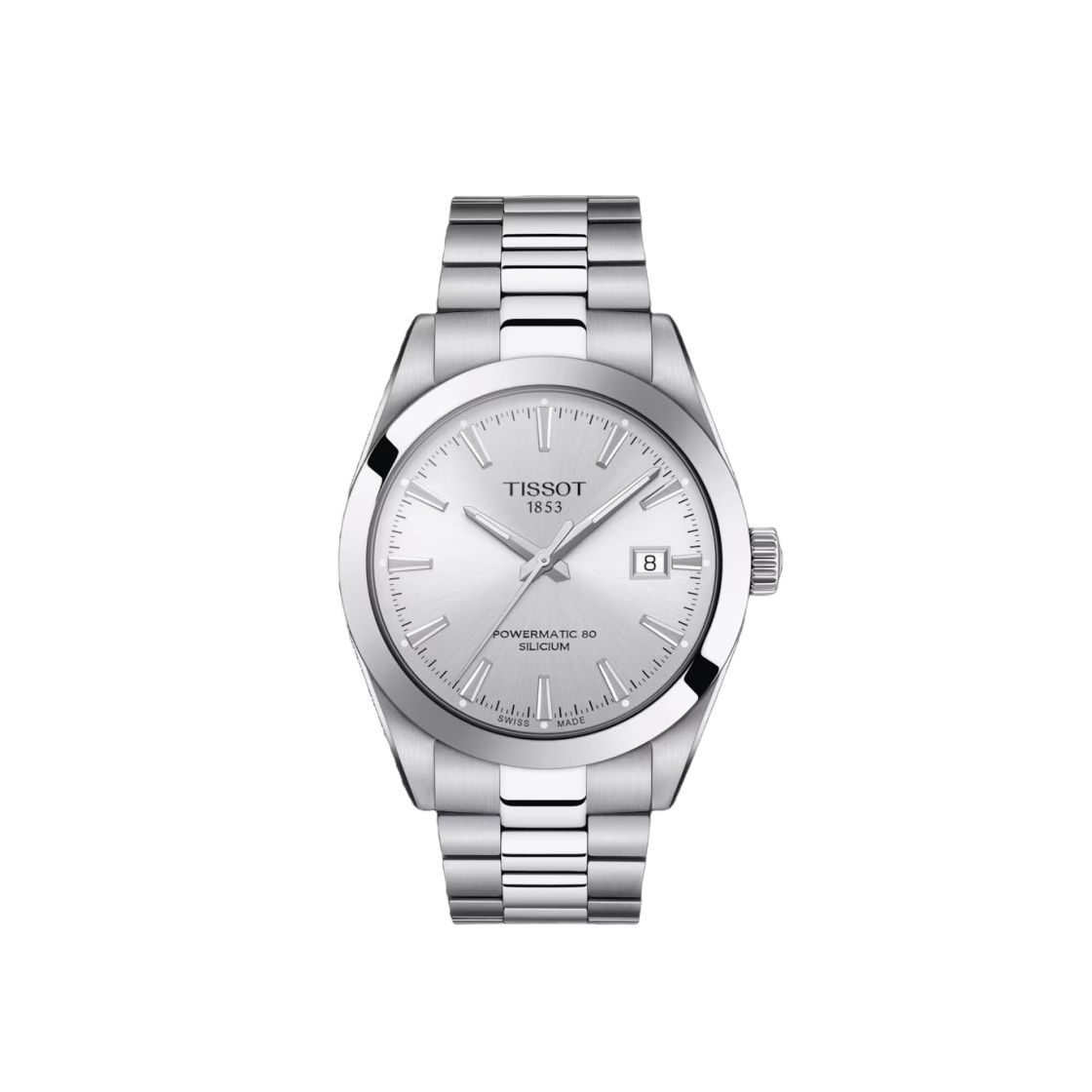 티쏘 젠틀맨 파워매틱 80 실리시움 40mm 스틸 실버(Tissot Gentleman Powermatic 80 Silicium 40mm Steel Silver) - 1