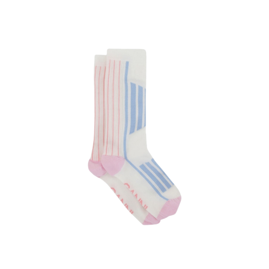 (W) Ganni Sporty Socks Egret