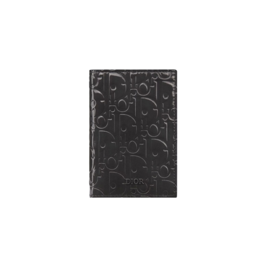 Dior Bi-Fold Card Holder Dior Oblique Gravity Leather Black