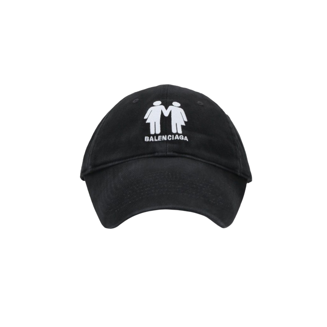 발렌시아가 프라이드 22 드릴 베이스볼 캡 블랙(Balenciaga Pride 22 Drill Baseball Cap Black) - 1