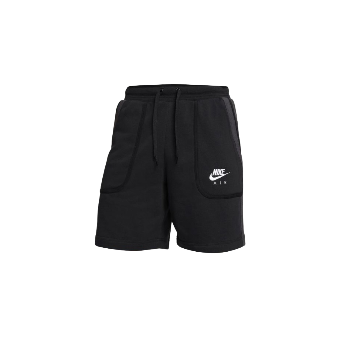 DA0188-010 Nike Air Logo French Terry Shorts Black - 대표 이미지 #1