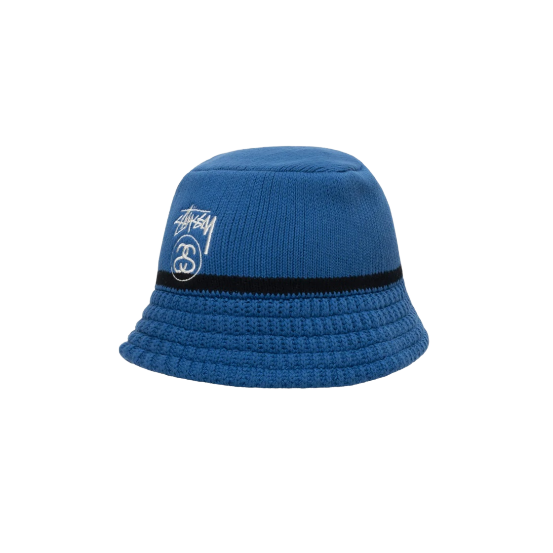 스투시 SS 링크 니트 버킷햇 블루 | Stussy | KREAM