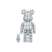 その他 BE@RBRICK - MCM Bearbrick white chrome ver. One Size MCM X BE@RBRICK 100% & 400% Set White | MCM ®US
