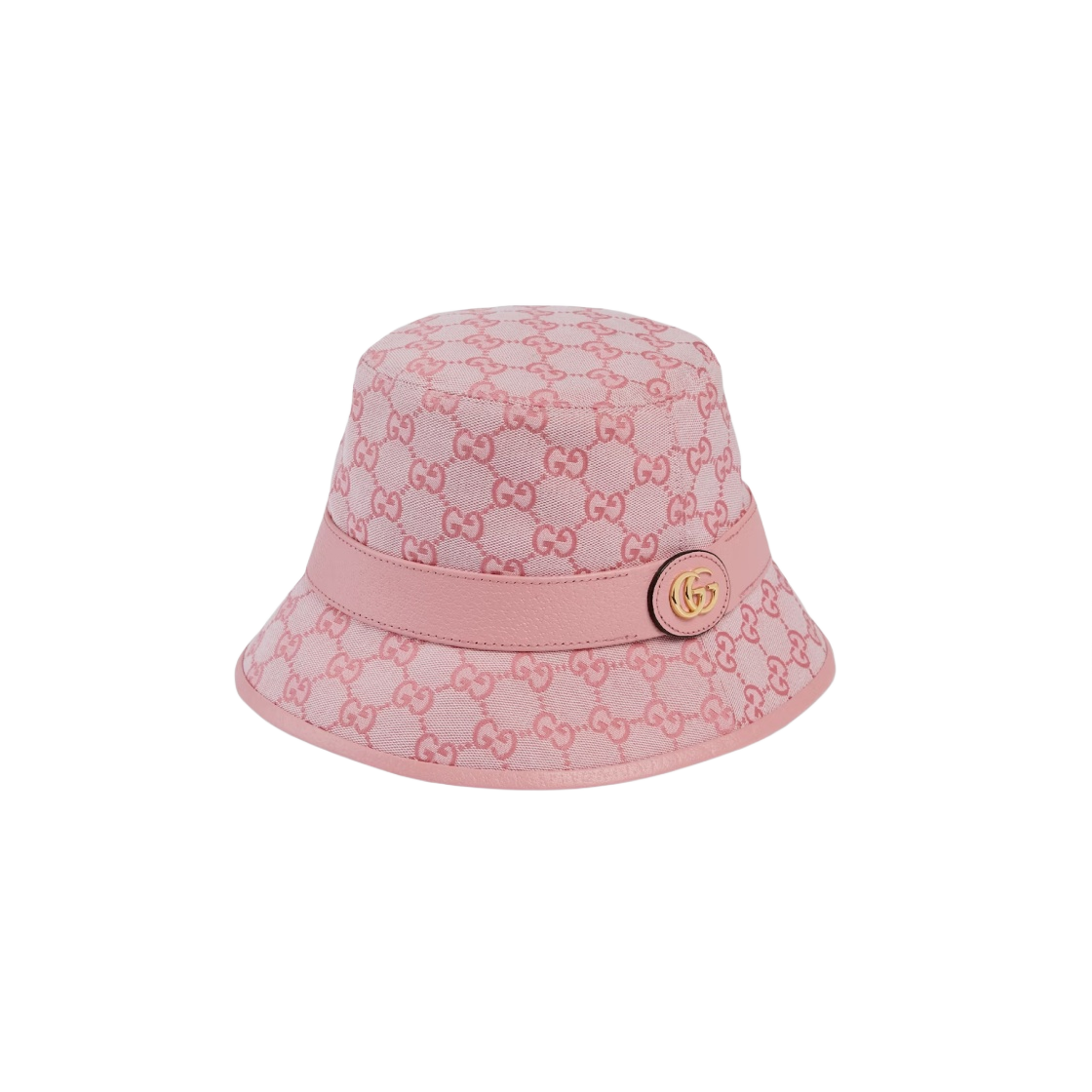 (W) 구찌 GG 캔버스 미니 햇 핑크((W) Gucci GG Canvas Bucket Hat Pink) - 1