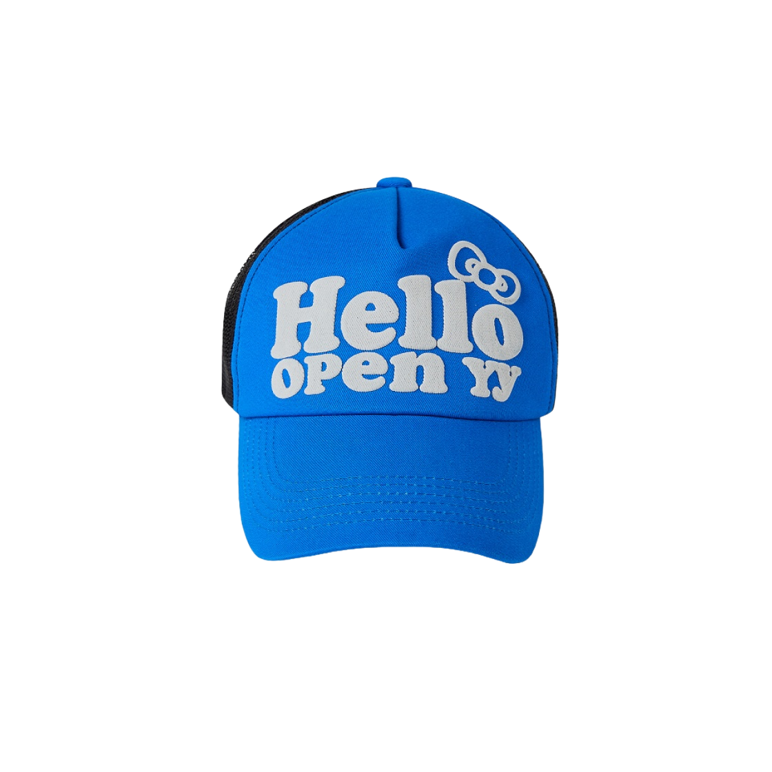【Open Yy x Hello Kitty】 Hello Trucker Cap Khaki Open YY x Hello Kitty Trucker Cap - Khaki | Adjustable Mesh