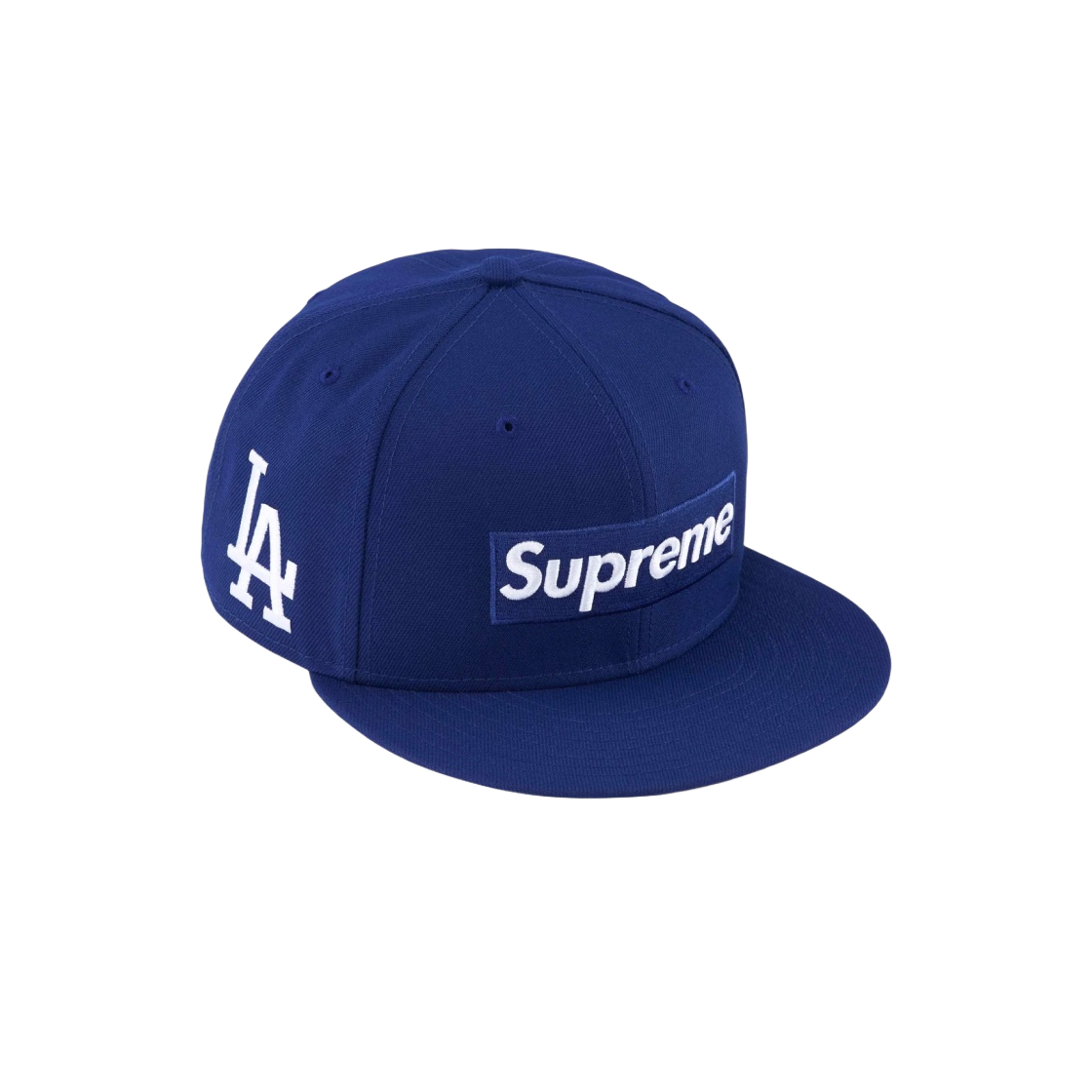 슈프림 x MLB 팀 박스로고 뉴에라 다크 로얄 로스앤젤레스 - 24SS 