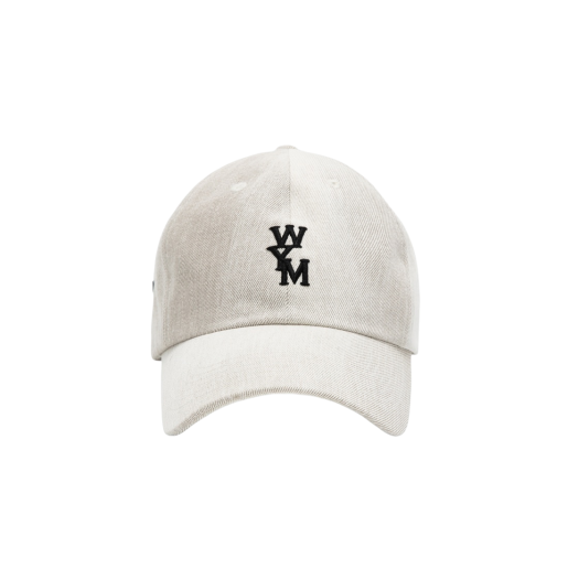 Wooyoungmi Denim Logo Ball Cap Ivory - 23FW