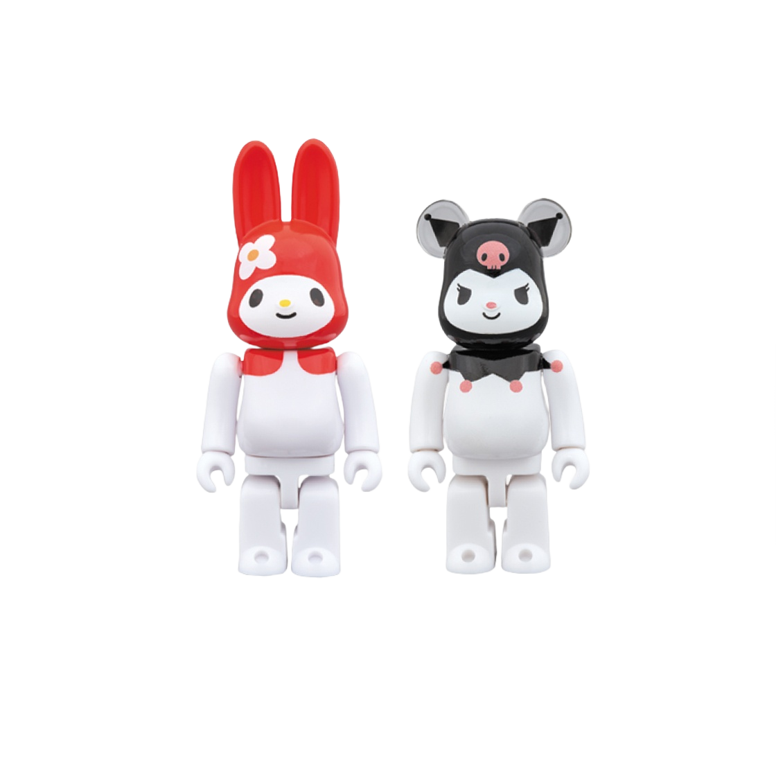 베어브릭 마이 멜로디 레드 멜로디 버전 & 쿠로미 2 팩 100%(Bearbrick My Melody Red Melo Ver. & Korumi 2 Pack 100%)