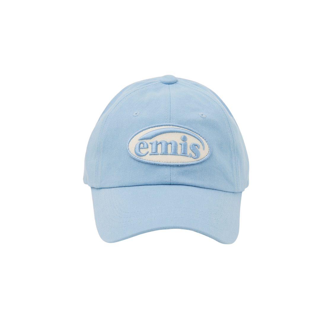 이미스 톤 온 톤 와펜 볼캡 스카이 블루(Emis Tone On Tone Wappen Ball Cap Sky Blue)