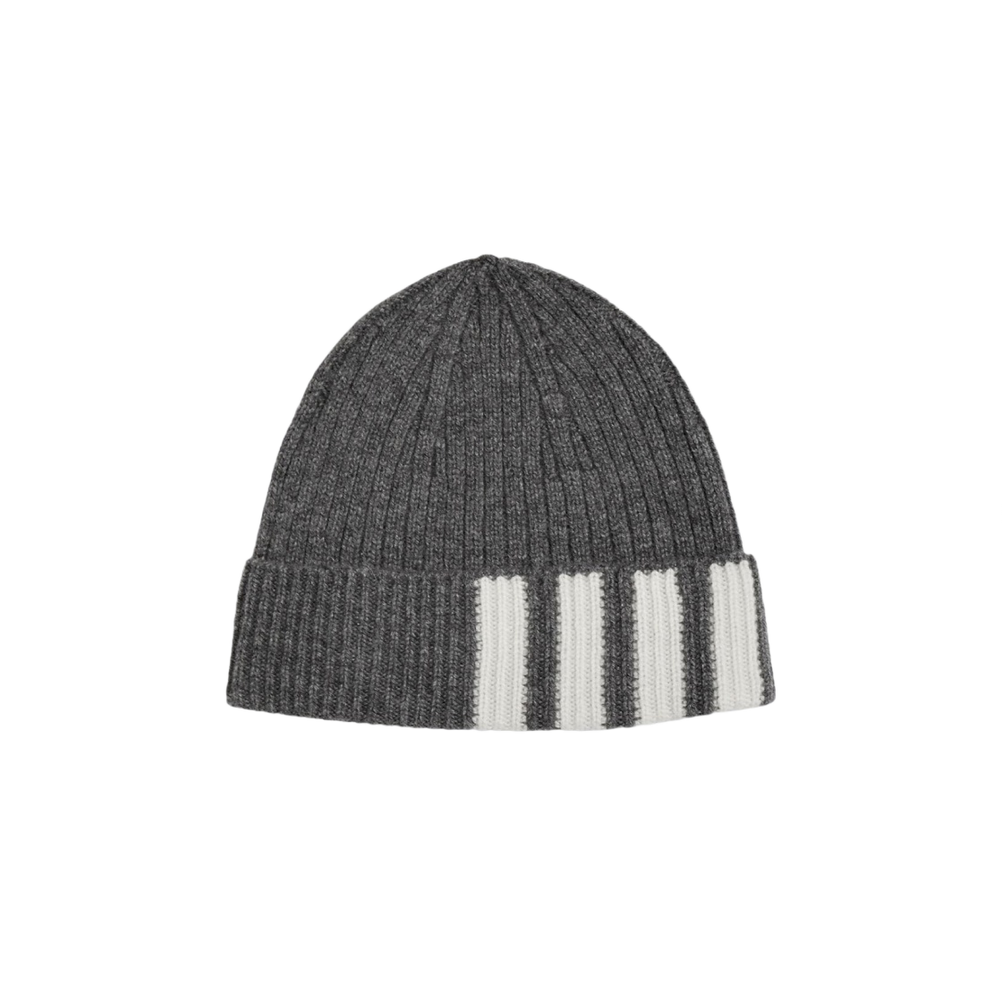 MKH009A-00011-035 Thom Browne Ribbed Beanie Medium Grey