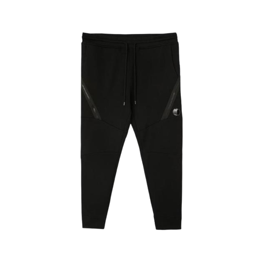 C.P. Company Diagonal Raised Fleece Utility Sweatpants Black - 21SS