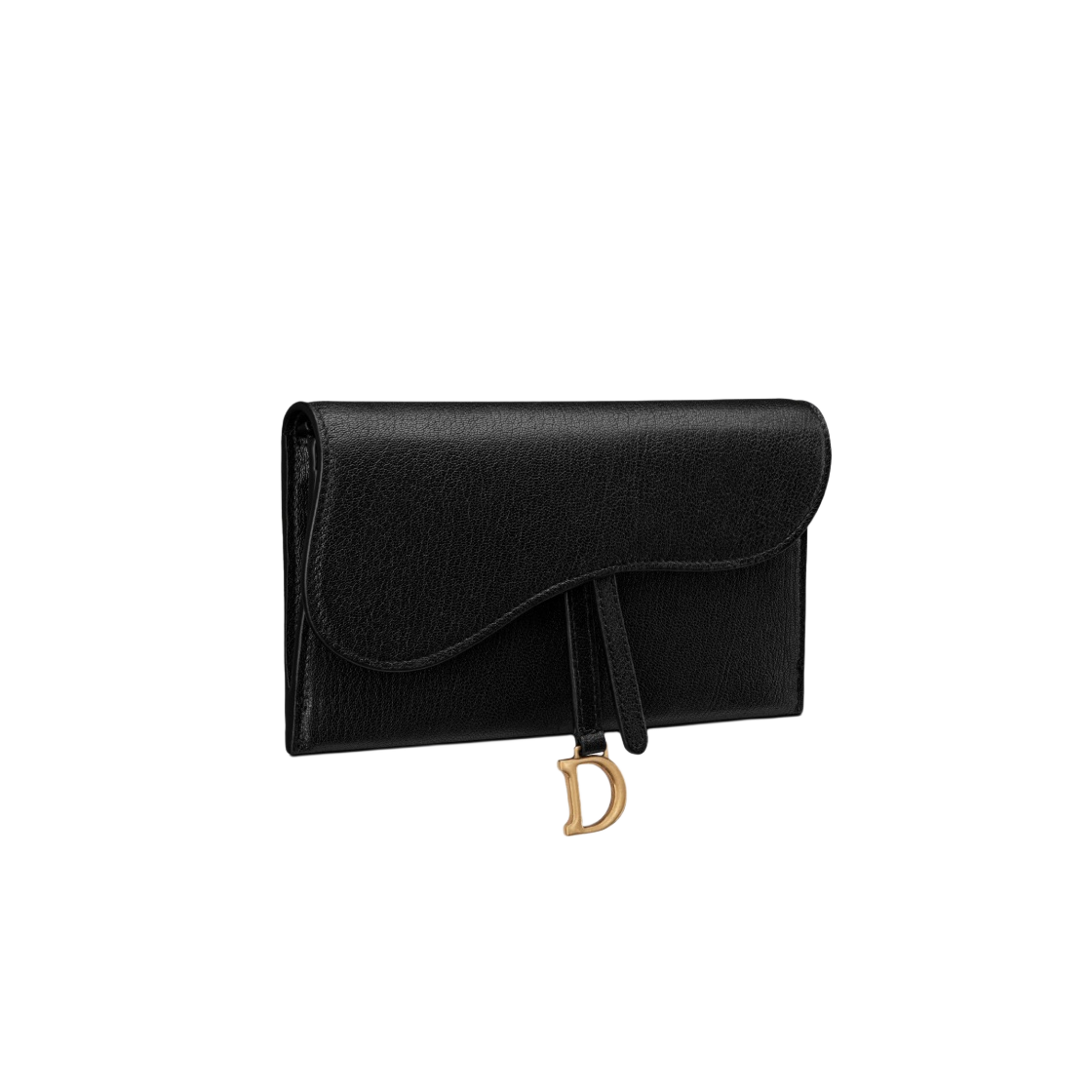S5614CCEH-M900 Dior Long Saddle Wallet with Chain Goatskin Black - #2