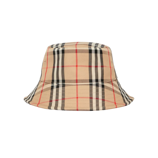 Burberry Vintage Check Technical Cotton Bucket Hat