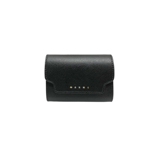 Marni Saffiano Leather Coin Case Black