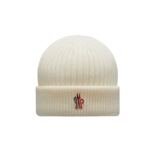 (W) Moncler Wool Beanie Snow White - 22FW
