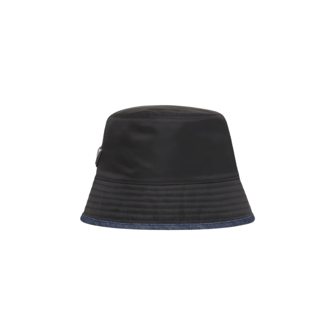 (W) 프라다 리나일론 데님 버킷햇 블랙 블루((W) Prada Re-Nylon Denim Bucket Hat Black Blue) - 1