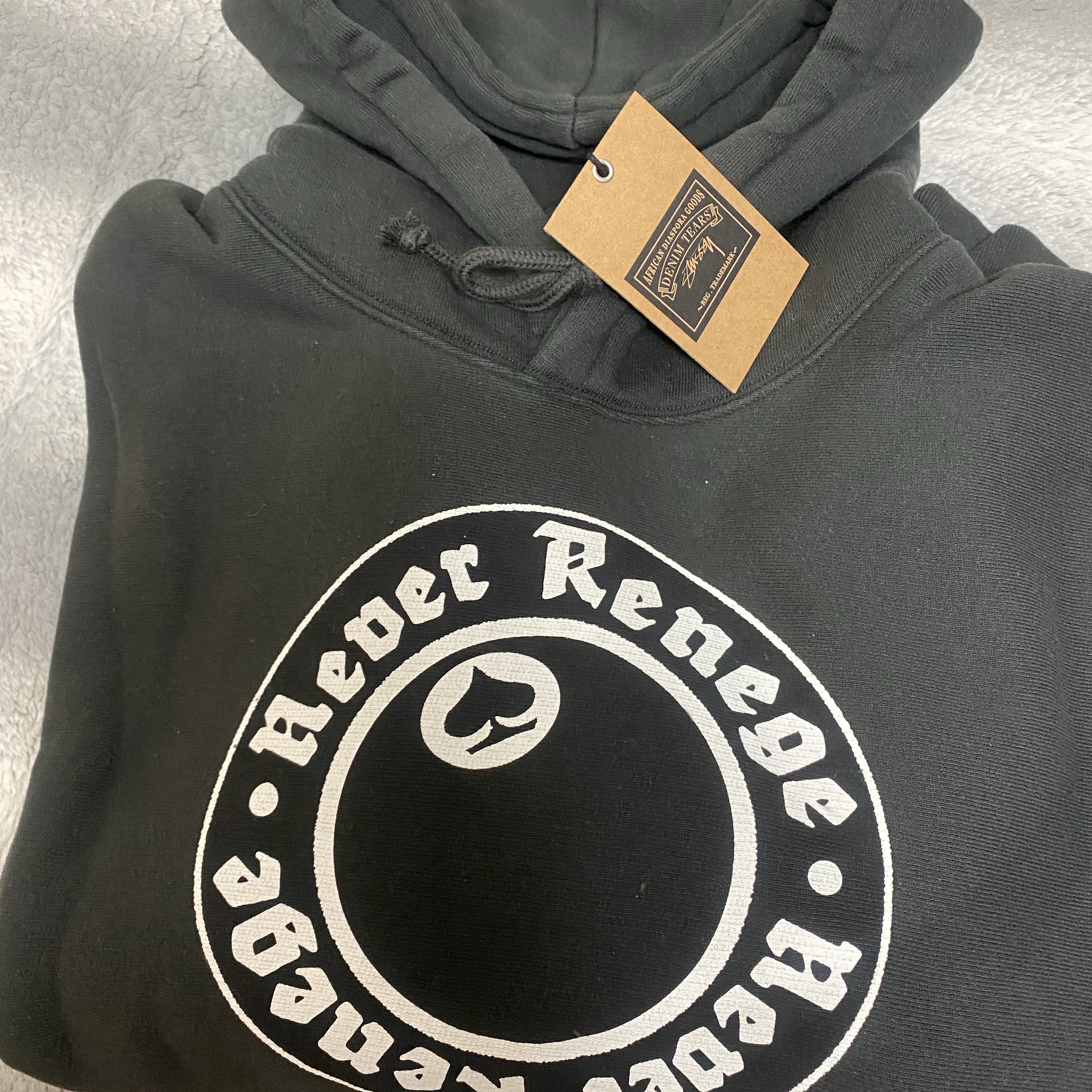 Stussy x Denim Tears Graphic Hoodie Black 착용 스타일