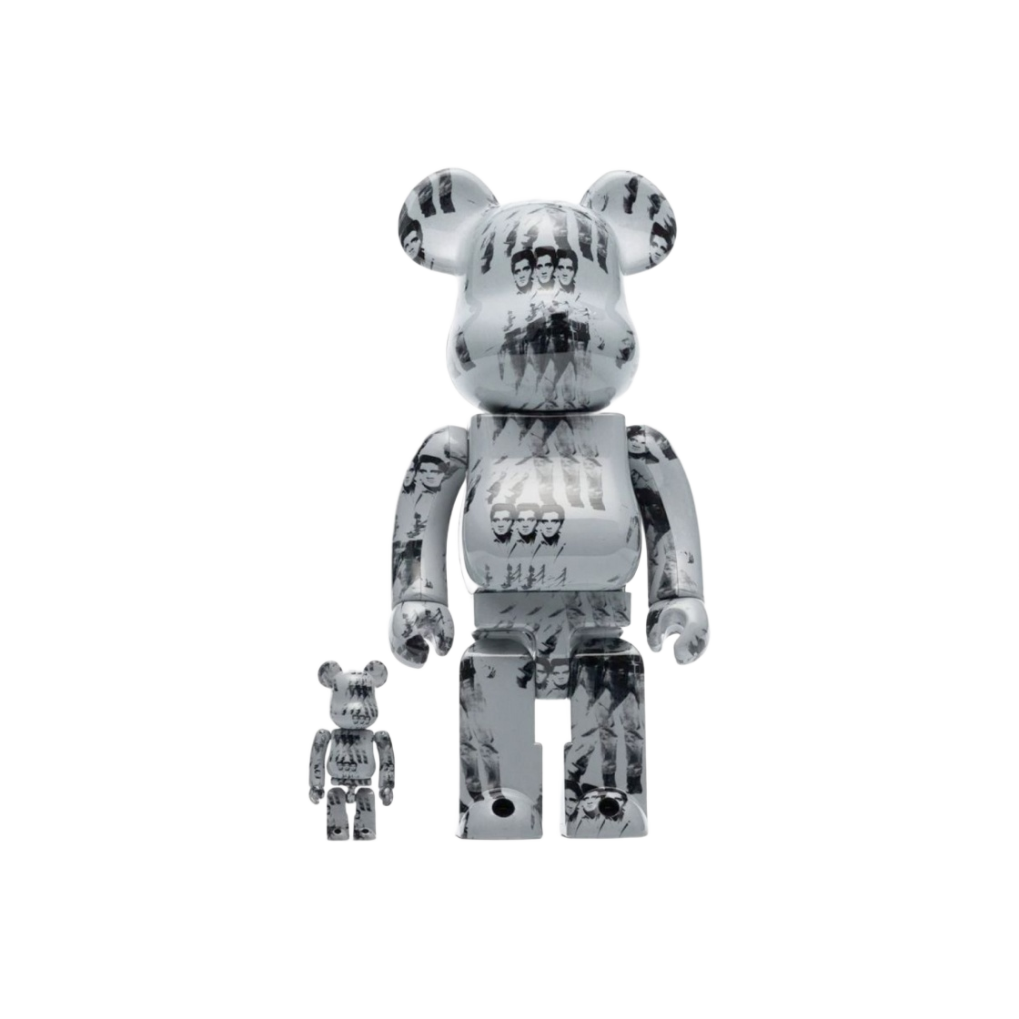 - Bearbrick Andy Warhol's Elvis Presley 100% & 400% Set