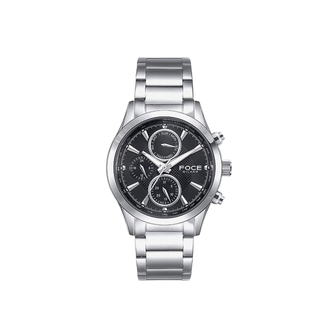 포체 FM7613BK 멀티 펑션 스테인리스 스틸 42mm 블랙(Foce FM7613BK Multi-Function Stainless Steel 42mm Black)