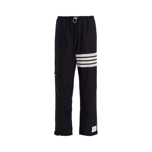 Thom Browne Military Ripstop Mesh 4-Bar Packable Trouser Navy