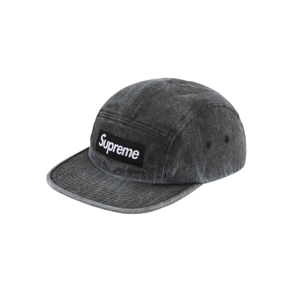 슈프림 코티드 데님 캠프캡 블랙 - 24SS | Supreme | KREAM