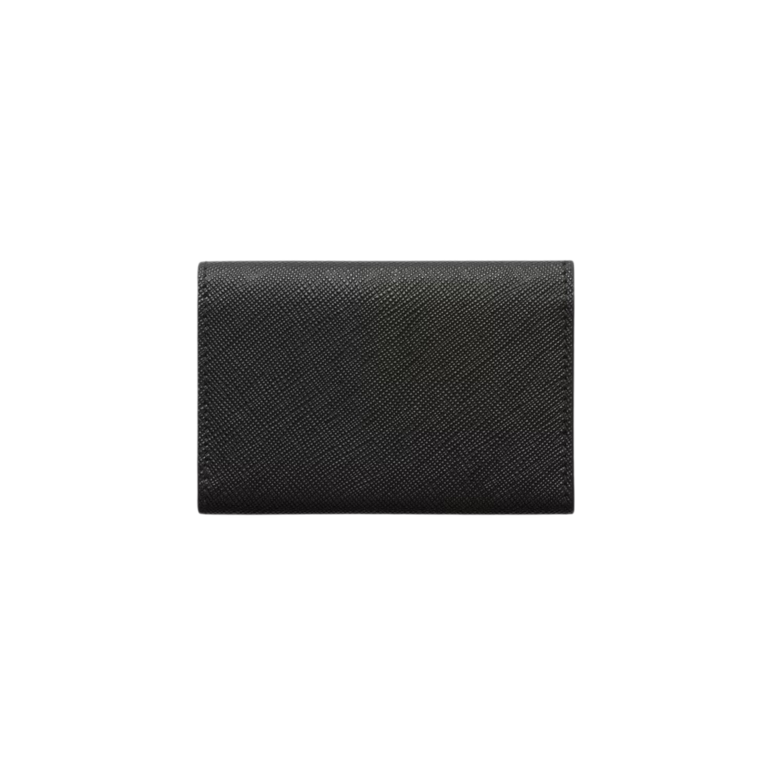1MC110-QHH-F0632 Prada Saffiano Leather Card Holder Black - #3
