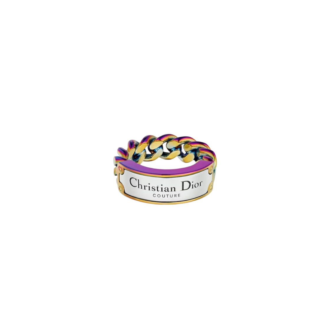 【DIOR】CHRISTIAN DIOR COUTURE CHAIN LINK RING/マルチカラー Dior Chain Link Diamond Gold Ring – Opulent Jewelers