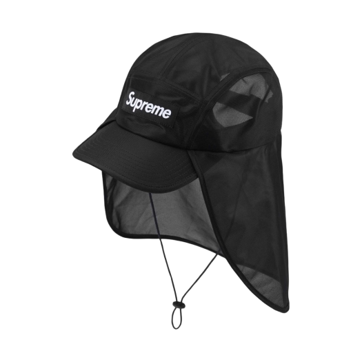 Supreme Mesh Sunshield Camp Cap Black - 24SS