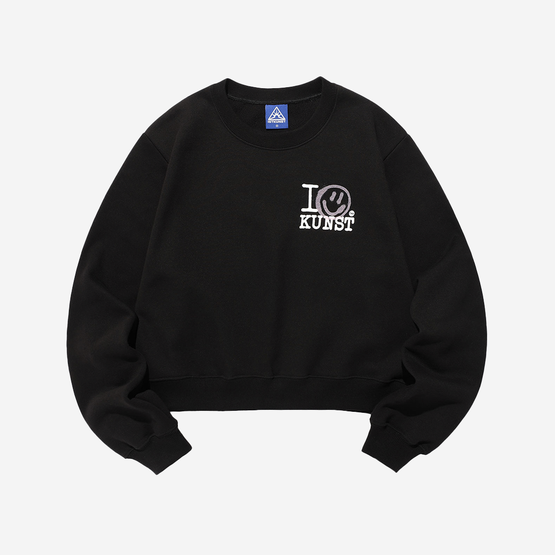 IK2FSMM443ABK ISTKUNST I Smiley Kunst Sweatshirts Black