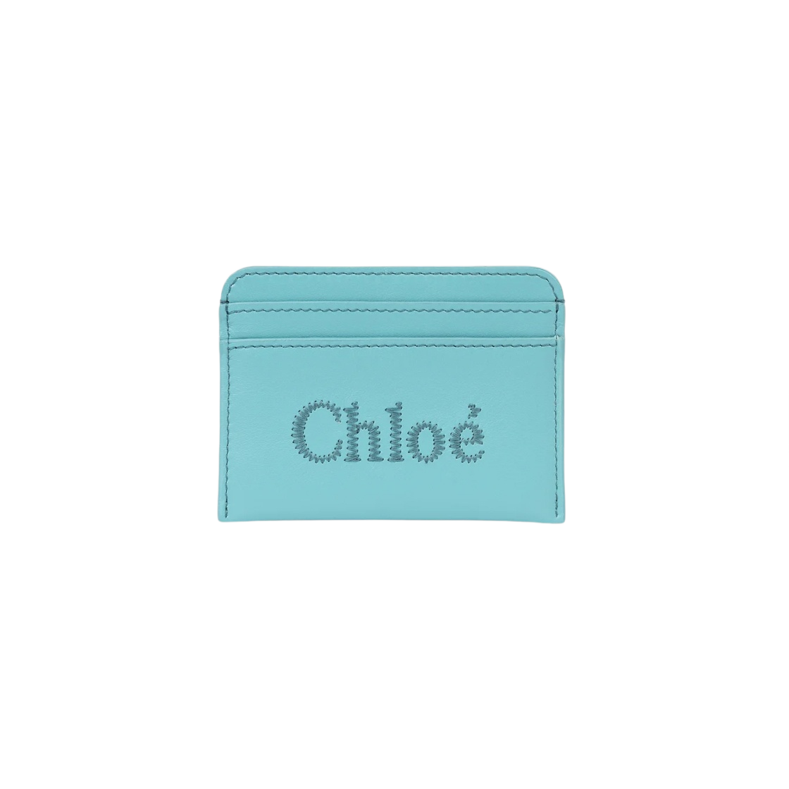 CHC23SP868I1046K Chloe Sense Card Holder Aqua Sea