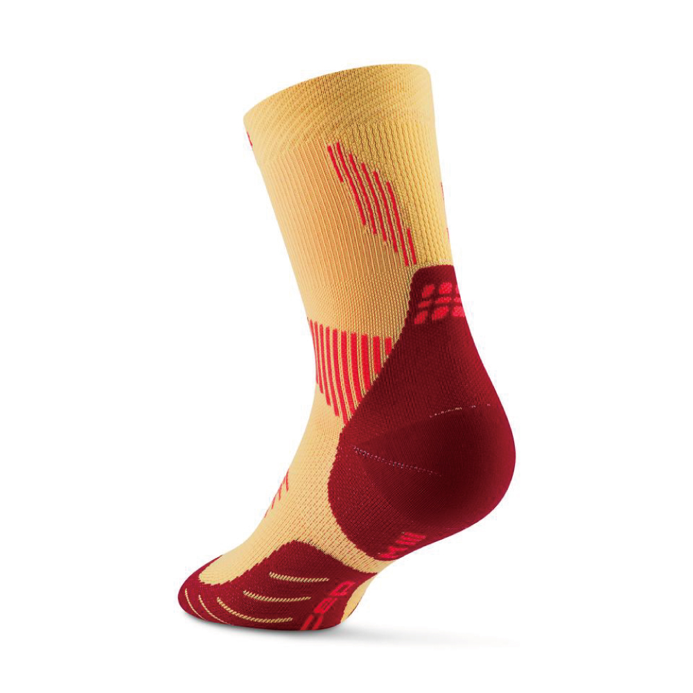CEP 코어 런 미드컷 삭스 V5 마리골드/버건디(CEP Core Run Mid Cut Socks Marigold/Burgurndy) - 2