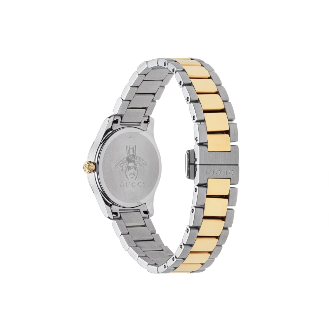 (W) 구찌 G-타임리스 쿼츠 27mm 스틸 옐로우 골드 PVD 실버((W) Gucci G-Timeless Quartz 27mm Steel Yellow Gold PVD Silver) - 2