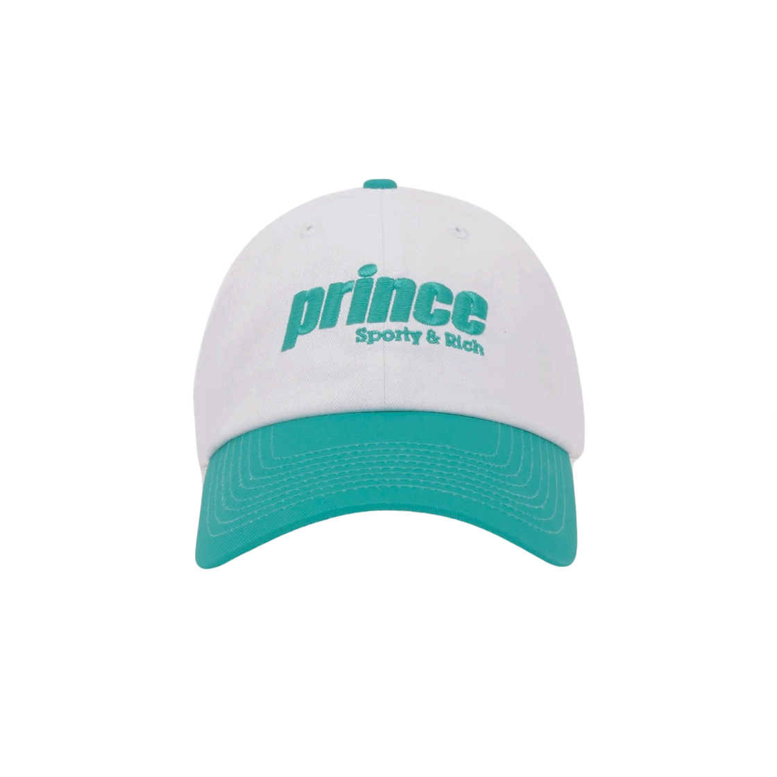AC039S414PW Sporty & Rich x Prince Sporty Hat White Clean Mint
