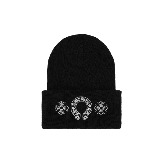 크롬하츠 울 비니 블랙 화이트 | Chrome Hearts | KREAM