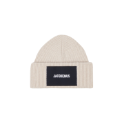 Jacquemus Le bonnet Ribbed Beanie Beige