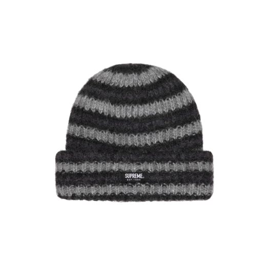 슈프림 빅 스트라이프 비니 블랙 - 24FW | Supreme | KREAM