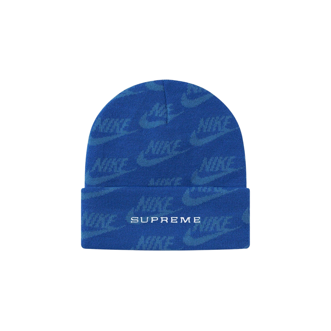 DC4110-489 Supreme x Nike Jacquard Logos Beanie Blue - 21SS