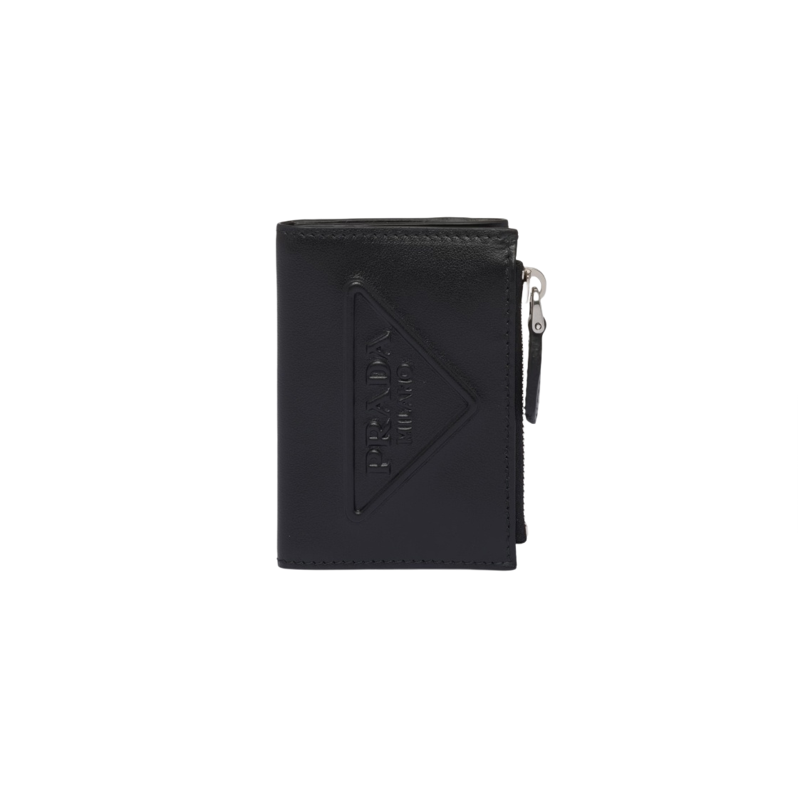 프라다 레더 카드 홀더 블랙(Prada Leather Card Holder Black) - 1
