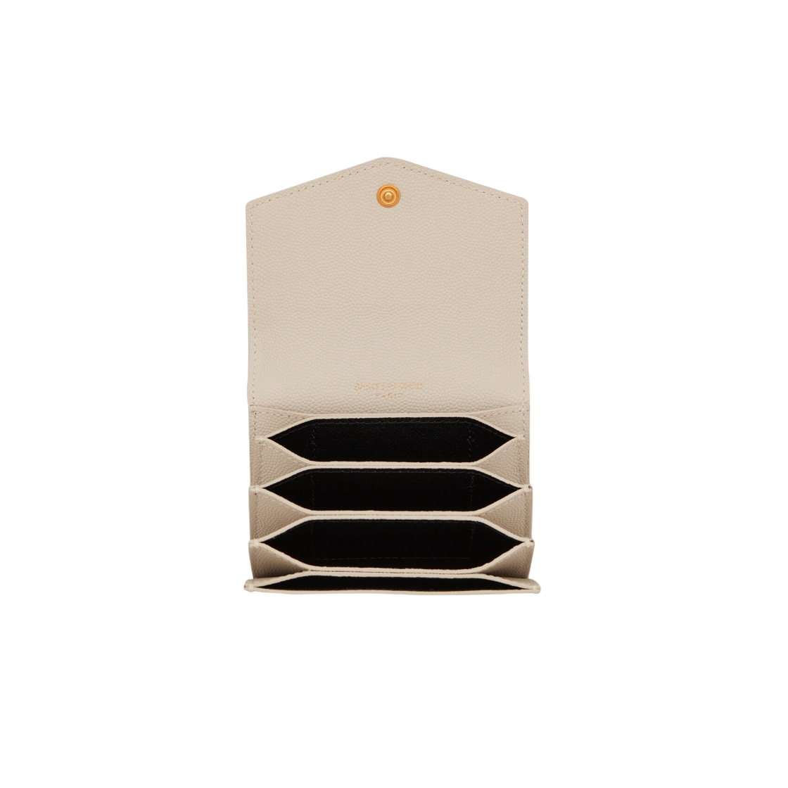 생로랑 그랑 드 뿌드르 엠보스드 레더 업타운 비즈니스 카드 케이스 블랑 빈티지(Saint Laurent Uptown Business-Card Case in Grain de Poudre Embossed Leather Blanc Vintage) - 2