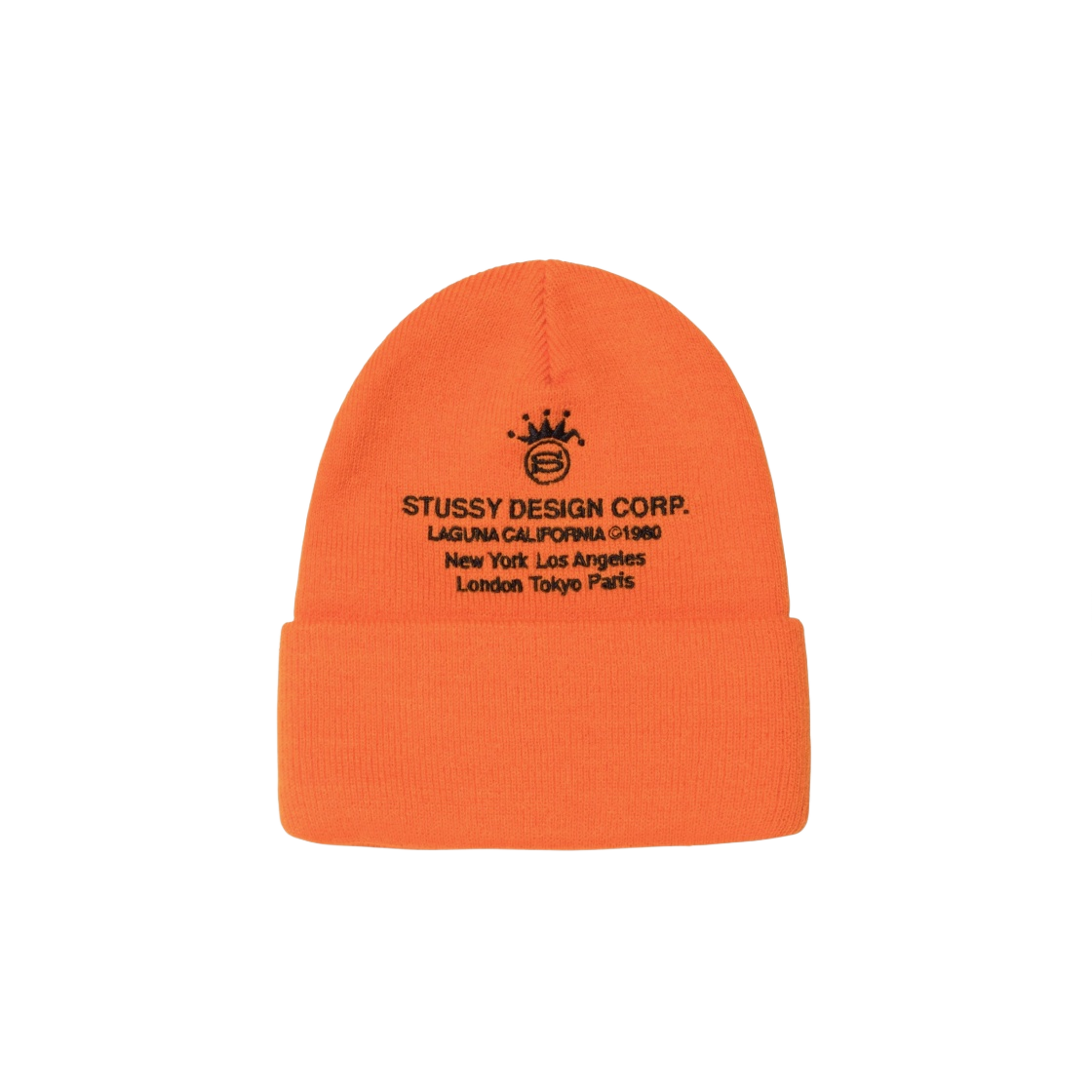 스투시 디자인 코퍼레이션 커프 비니 오렌지(Stussy Design Corp Cuff Beanie Orange) - 1