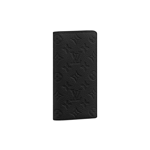Louis Vuitton Brazza Wallet Taurillon Monogram Black