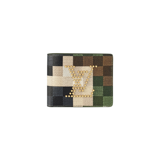 Louis Vuitton Slender Wallet Damoflage Green