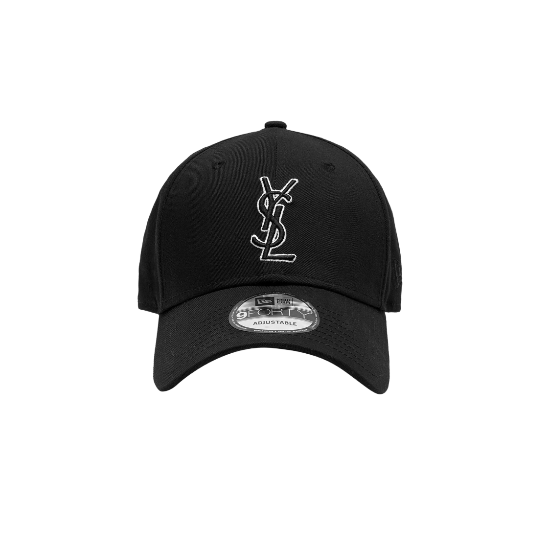 687687-YCL36-1000 Saint Laurent x New Era YSL Monogram Cap Black - 대표 이미지 #1