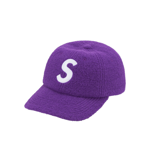 Supreme Boiled Wool S Logo 6-Panel Purple - 22FW